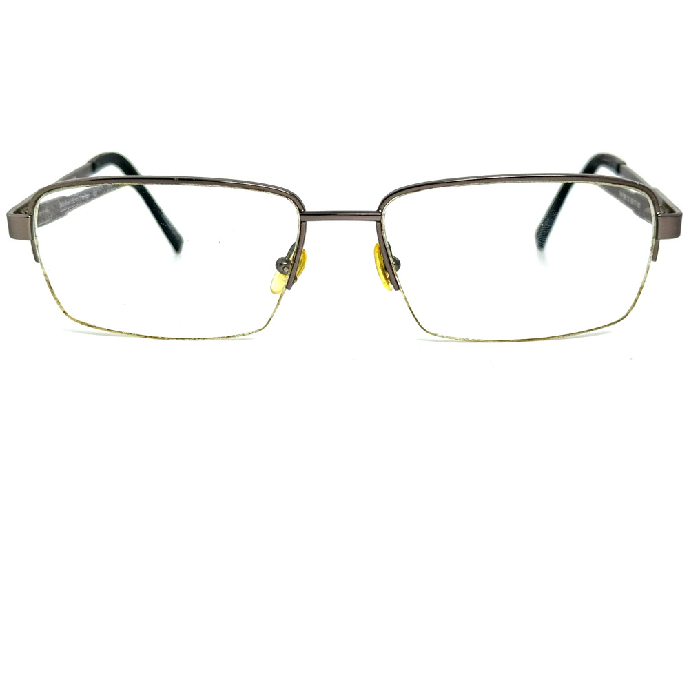 Michael‎ Ryen Eyeglasses Frames MR-258 C3 Gunmetal Half Rim 59-17-150 H18363
